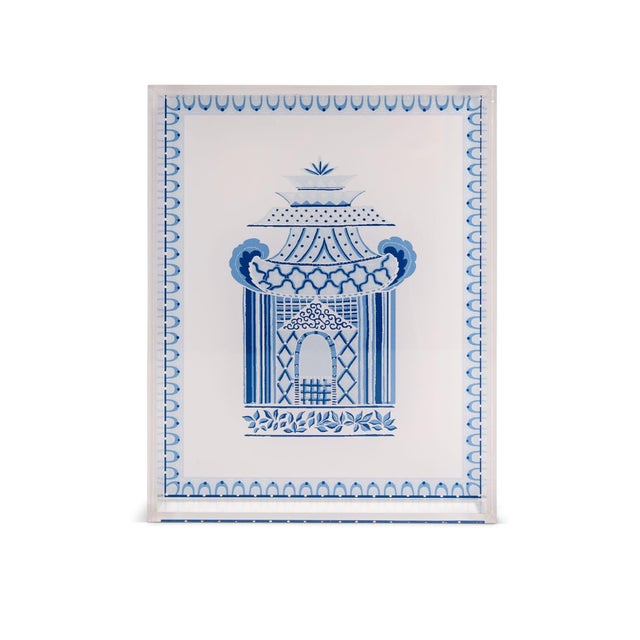 2020s Winterthur for Port 68 Pagoda Garden Blue/White Vanity Tray For Sale - Image 5 of 5