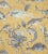 Sample - The House of Scalamandré Mikonos Wallcovering, Blue & Yellow For Sale
