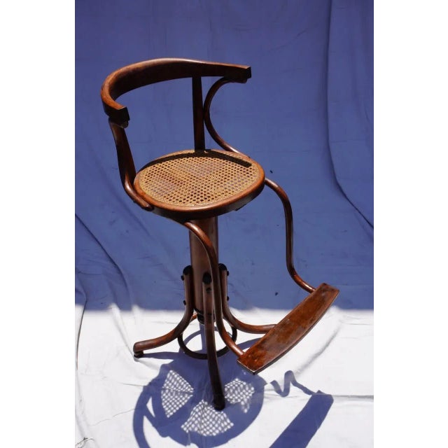 1920s Attributed Thonet Children’s Hairdresser Swivel Chair – Austria, 1920s For Sale - Image 5 of 8