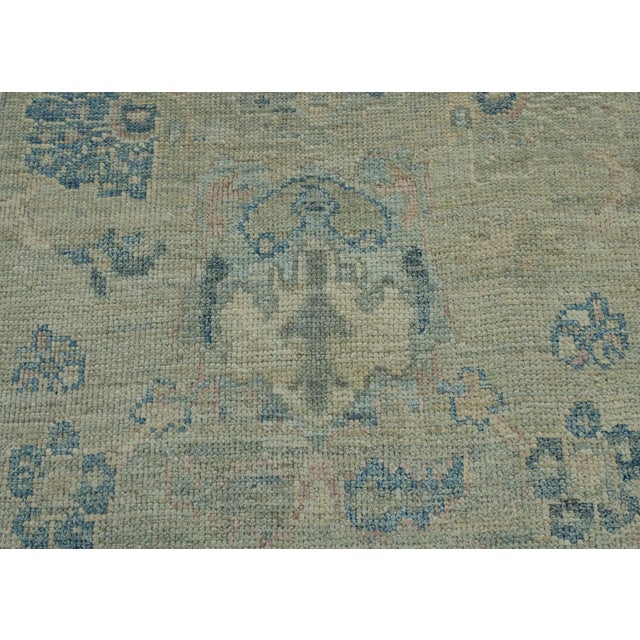 Turkish Oushak Rug 4' x 6'4" #17771 For Sale In Houston - Image 6 of 8