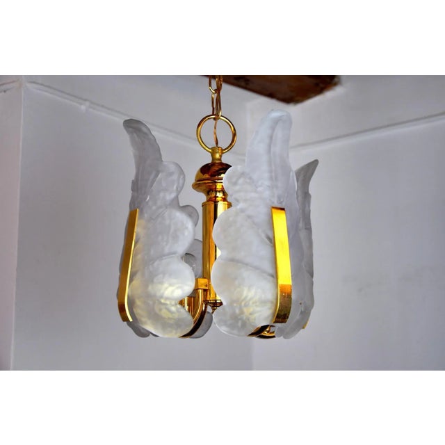 Carl Fagerlund German Leaf Chandelier in Murano Glass by Carl Fagerlund, 1970 For Sale - Image 4 of 7