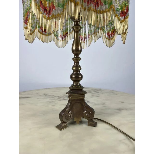 Metal Bronze Table Lamp, Italy, 1960s For Sale - Image 7 of 10