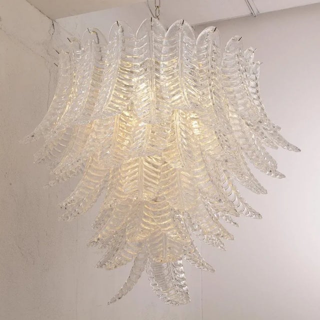 Murano Glass Crystal Color Suspension Chandelier, Italy, 1990s For Sale - Image 6 of 12