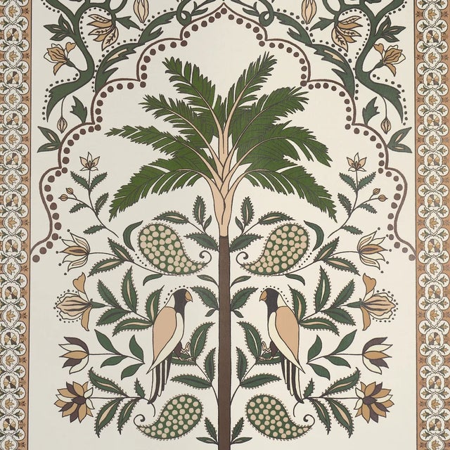 Contemporary Schumacher x Johanna Ortiz Amazonas Mystique Wallpaper In Blush For Sale - Image 3 of 5