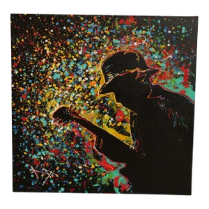 KAT Abstract Pop Art Musician Original Painting