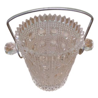 Art Deco French Ice Bucket Wine Cooler with Chrome Handle, 1910 For Sale