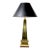 Mid 20th Century Brass Obelisk Table Lamp For Sale