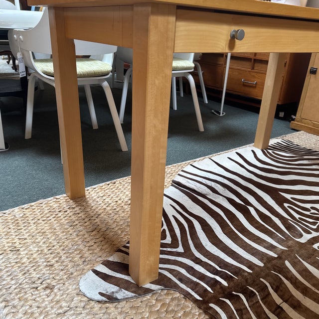 Post Modern Beech Wood Desk With Mounted Drawers, Set of Three For Sale - Image 9 of 12