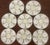 Hand painted oyster plate made in the 21st century in Europe. The plate has six wells with one well in the center for...