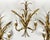 Art Deco Italian Wheat Sheaf Sconces in Bronze, Florence, 1950s, Set of 3 For Sale - Image 3 of 8