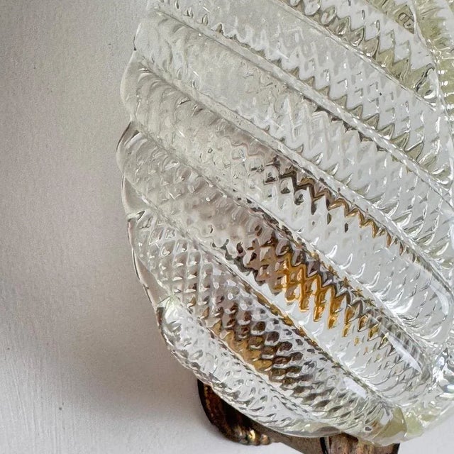 Ribbed Leaf Wall Light by Barovier & Toso, 1940 For Sale - Image 10 of 18