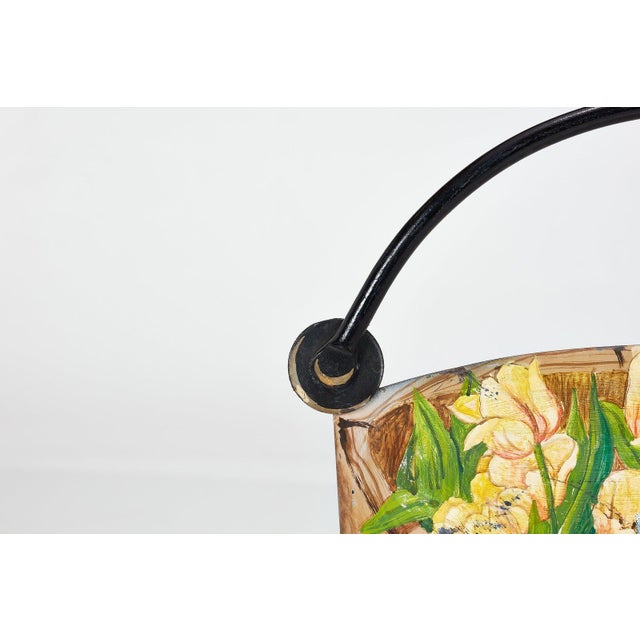 Black Set of 4 Trompe l'Oeil 'Basket' Chairs by John Vesey, 1950s For Sale - Image 8 of 11