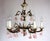Brass and Porcelain 5-Light Chandelier by Peris Andreu, 1940s For Sale - Image 12 of 16