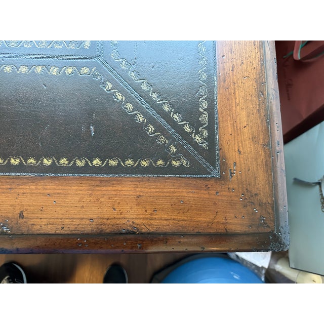Maitland-Smith Leather-Top Executive Writing Desk, Circa 1990 For Sale - Image 11 of 12