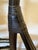 Wood Pair of Hollywood Regency Chinoiserie Black Bamboo Arm Barstools For Sale - Image 7 of 12