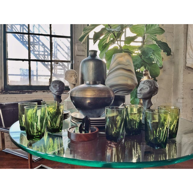 1970s Postmodern/Coastal Style Blown Glass Vase For Sale - Image 11 of 11