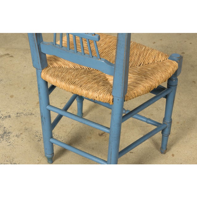 Set of Six French Louis XVI Style Dining Chairs, Painted Wood, 1900 For Sale - Image 17 of 18