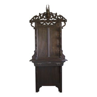 Swiss Black Forest Coat Stand and Hat Rack, 1800s For Sale