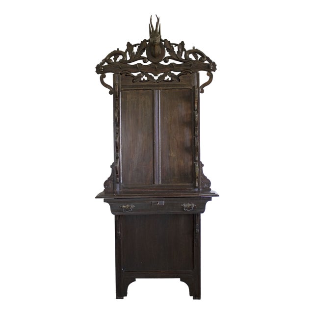 Swiss Black Forest Coat Stand and Hat Rack, 1800s For Sale