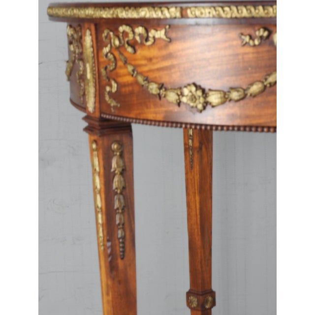 Wood 19th Century French Oval Table With Ormolu For Sale - Image 7 of 9