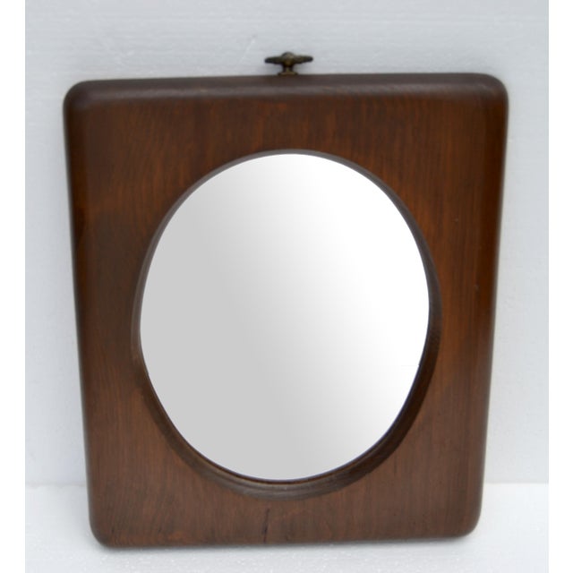 1970s 1976 Walnut Wood Belart Inc. Masterpiece Collection Hallway Wall Mirror Mid-Century Modern For Sale - Image 5 of 14