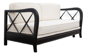 Modular Sofa in Velvet and Wood by Paolo Buffa, 1950s