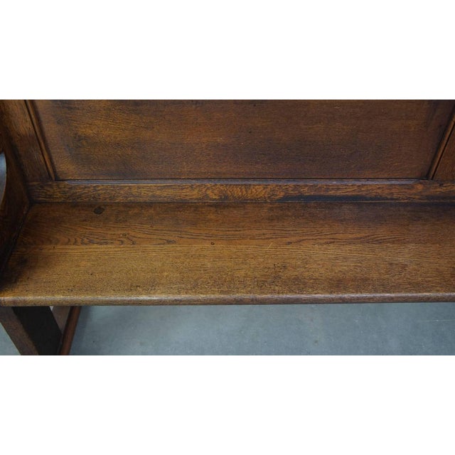 Brown Late 19th Century Gothic Oak Church Pew For Sale - Image 8 of 17