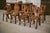 Brutalist Chairs in Elm from Aranjou, 1950s, Set of 8 For Sale - Image 13 of 14