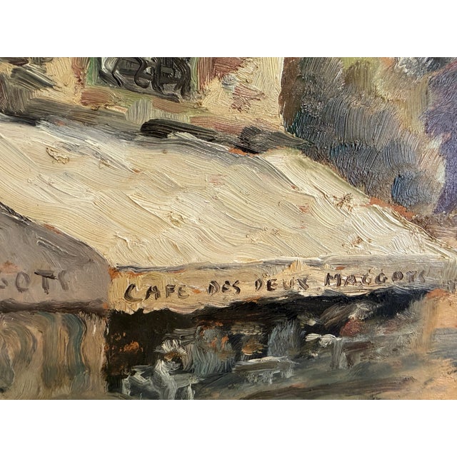 Mid 20th Century Mid 20th Century Carl Johan Allan Åsberg (1907-1952) Swedish Oil Painting Paris Street Scene For Sale - Image 5 of 13