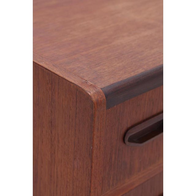 Wood Small Mid-Century Danish Teak Chest of Drawers, 1960s For Sale - Image 7 of 12