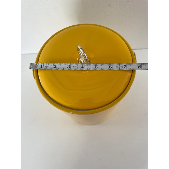 Yellow Mid 20th Century Georges Briard Yellow Ice Bucket For Sale - Image 8 of 9