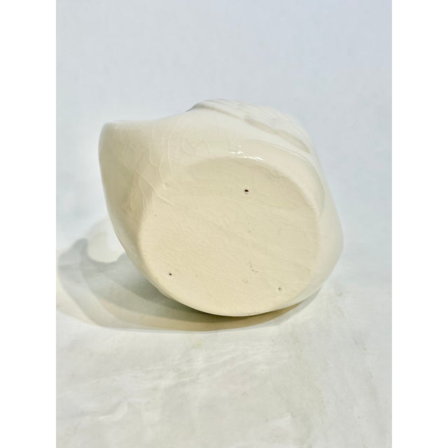 Vintage Coastal Ceramic Swan Petite Vase or Catchall For Sale - Image 12 of 12