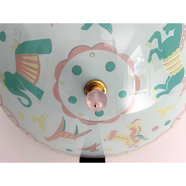 Mid 20th Century 1950s Circus Animals Ceiling Light For Sale - Image 5 of 18
