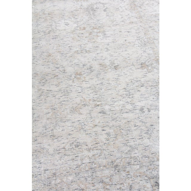 Exquisite Rugs Biron Handmade Wool & Viscose Beige & Brown - 12'x15' For Sale In Los Angeles - Image 6 of 8