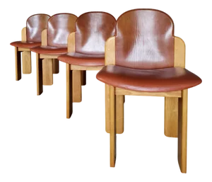 Dining Chairs by Silvio Coppola for Fratelli Montina, Italy, 1970s, Set of 4