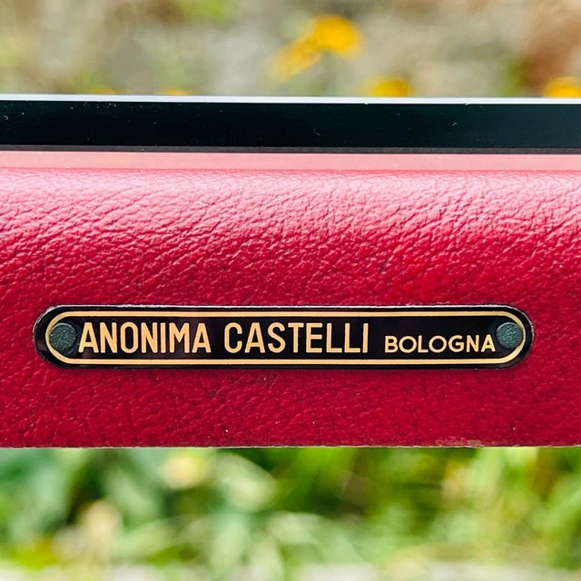 Metal Chairs and Coffee Table by Anonima Castles from Castelli / Anonima Castelli, Italy, 1950s, Set of 3 For Sale - Image 7 of 15