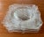 Glass Vintage Floral Etched Appetizer Plates For Sale - Image 7 of 7