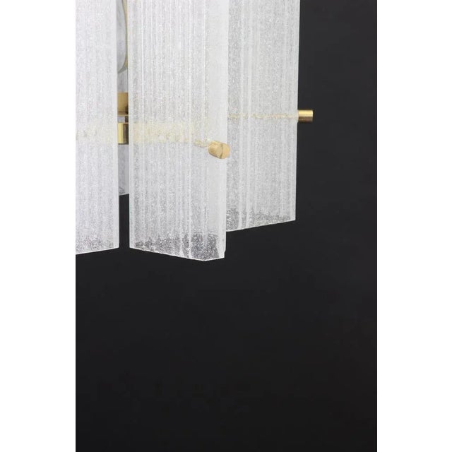 Large German Murano Ice Glass Pendant from Limburg, 1970s For Sale - Image 8 of 12