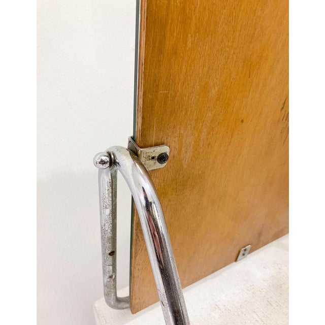 Mid-Century Modern Chrome Desk Mirror For Sale - Image 10 of 13