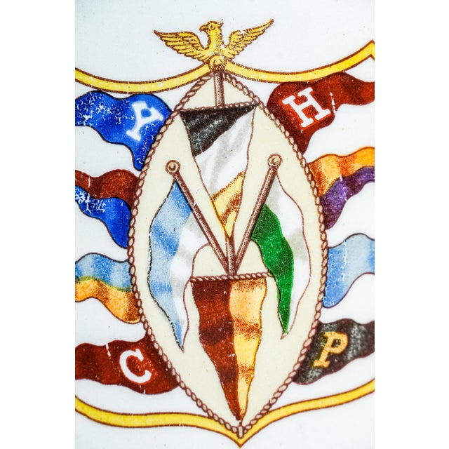 1910s Neat Ivy League Antique Porcelain Tobacco Jar Yale, Harvard, Columbia, Princeton Tobacciana For Sale - Image 5 of 15