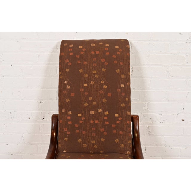 Henredon Mid-Century Modern Sculpted Oak High Back Dining Chairs, Set of Six For Sale In South Bend - Image 6 of 13