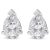 A timeless jewelry essential, these white diamonds studs will bring unparalleled sparkle to your ears. These elegant lab...