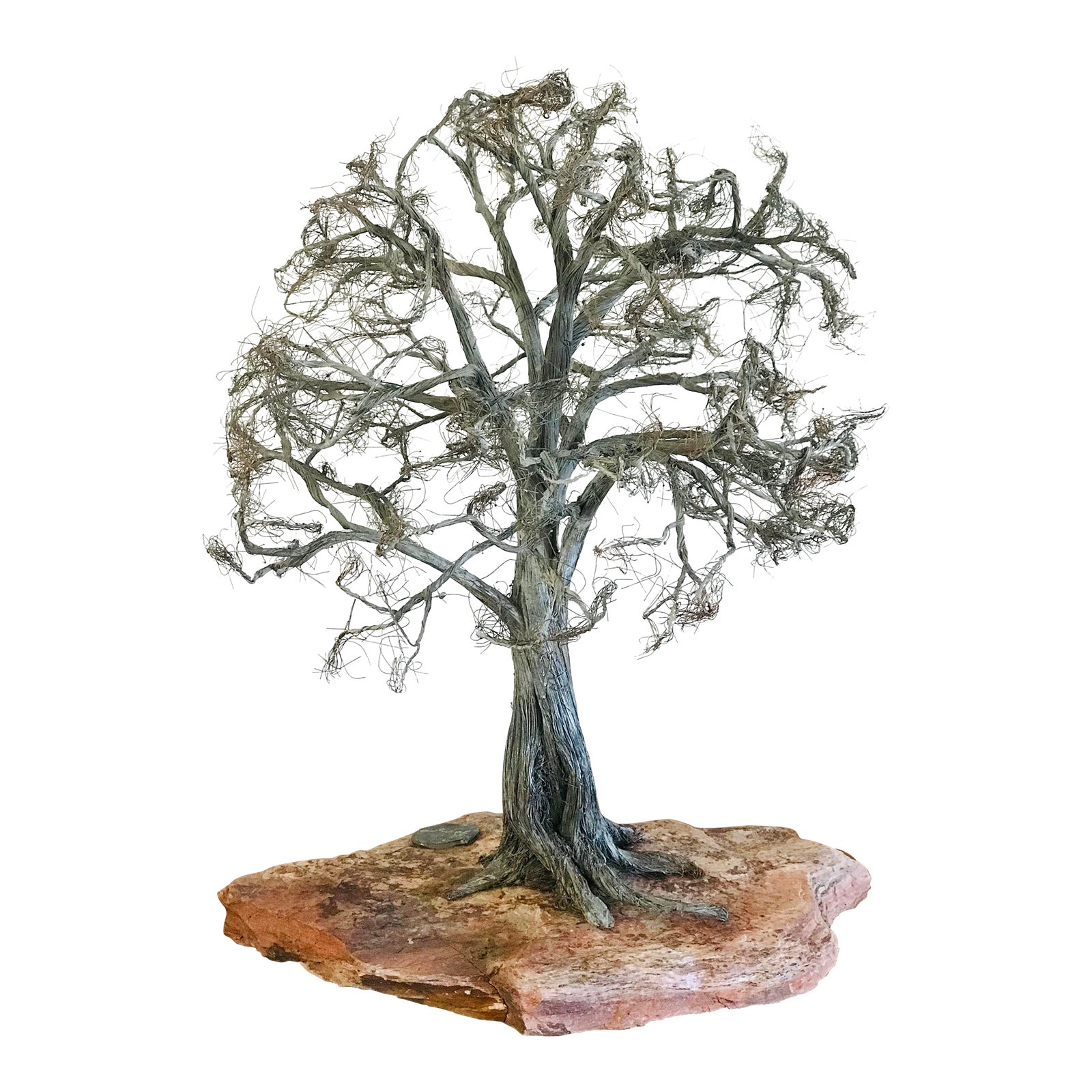 1970s Metal Bonsai Tree Sculpture Chairish