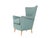 Textile Mid-Century Modern Italian Grey Fabric and Wood Chair, 1950s For Sale - Image 7 of 7