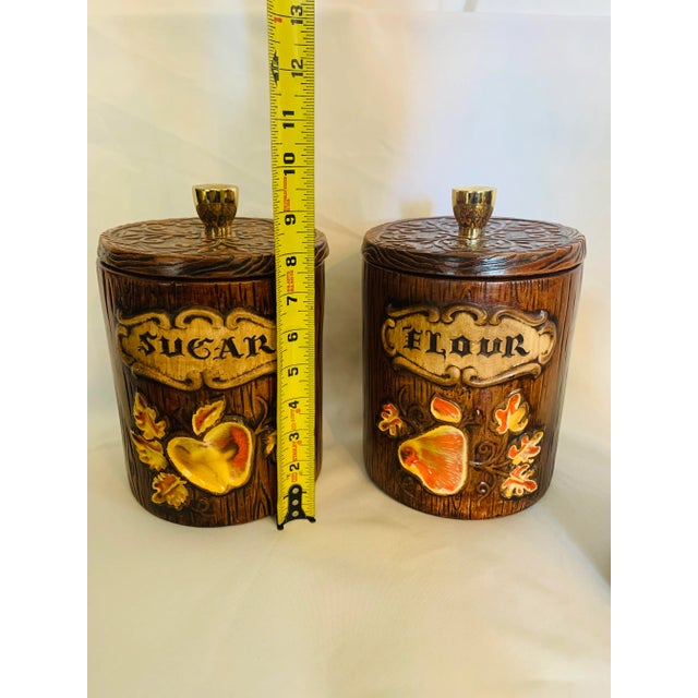 Treasure Treasure Craft Ceramic Kitchen Canisters- Set of 4 For Sale - Image 11 of 13