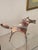 Sculpted metal horse. Silver-colored, solid structure, the horse weighs 1.25 kg. Unique piece. Handcrafted. In good...