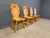Brown Vintage Rustic Dining Chairs, 1960s, Set of 4 For Sale - Image 8 of 14
