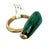 Contemporary 15.20 CTW Mid-Century Style Diamond & Cabochon Emerald 18k Yellow Gold Ring, Size 6 For Sale - Image 3 of 9