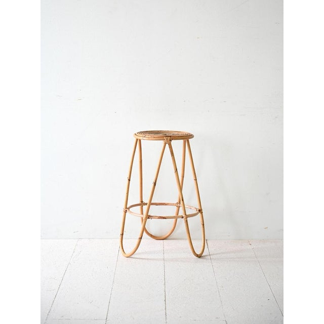 Vintage Bamboo Pedestal, 1960s For Sale - Image 3 of 8