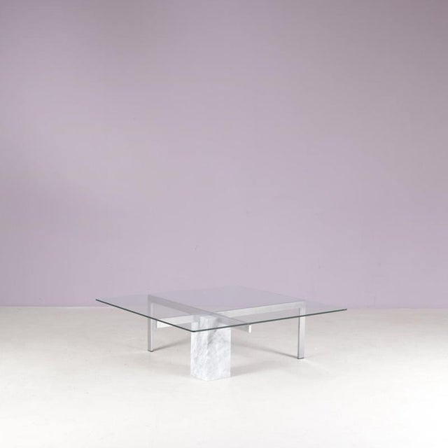 Metal Model KW1 Coffee Table by Han Kwint for Metaform, Netherlands, 1980s For Sale - Image 7 of 10